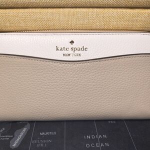Kate Spade Cream and Tan Clutch